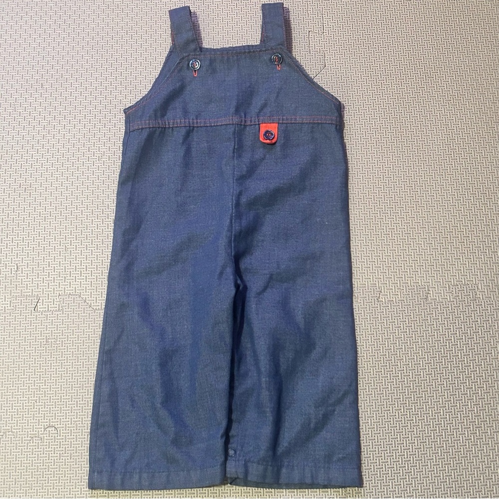 Buster Brown Vintage 70s Toddler Denim Overalls. 24 months